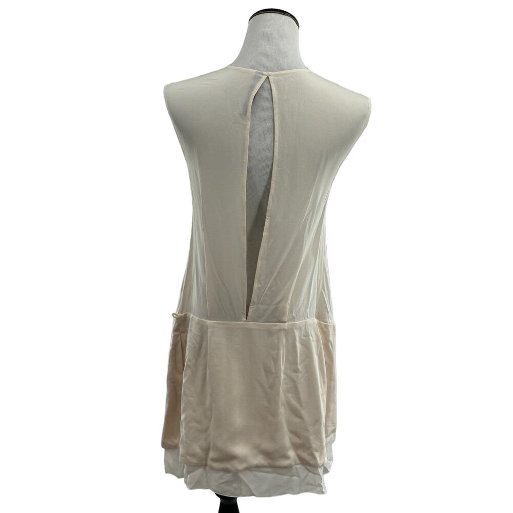 Dion Lee Cream Silk Sleeveless Wrap Dress - Picture 8 of 13